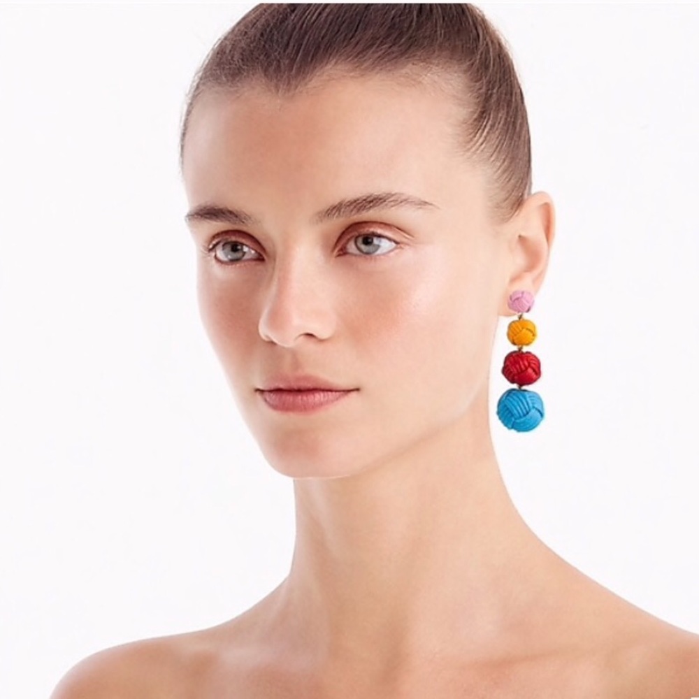 LOVE KNOT DROP EARRINGS - Picture 2 of 3